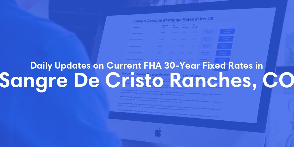 The Current Average FHA 30-Year Fixed Mortgage Rates in Sangre De Cristo Ranches, CO - Updated: Wed, May 15, 2024