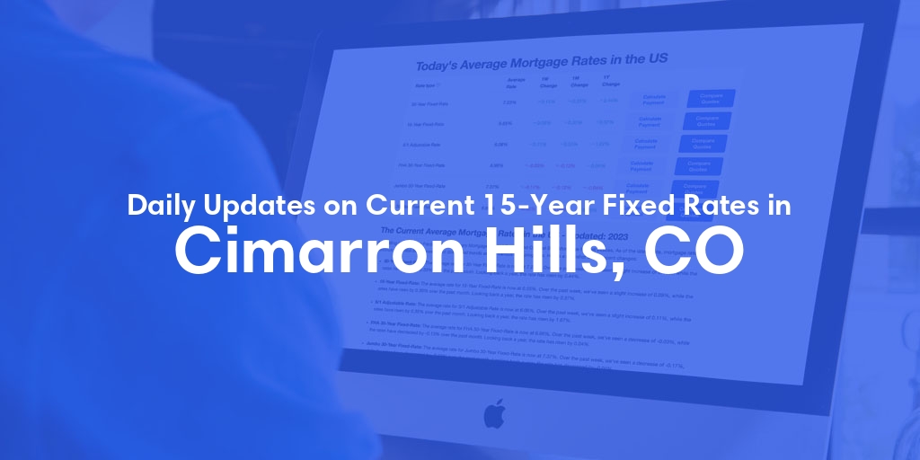 The Current Average 15-Year Fixed Mortgage Rates in Cimarron Hills, CO - Updated: Fri, May 17, 2024