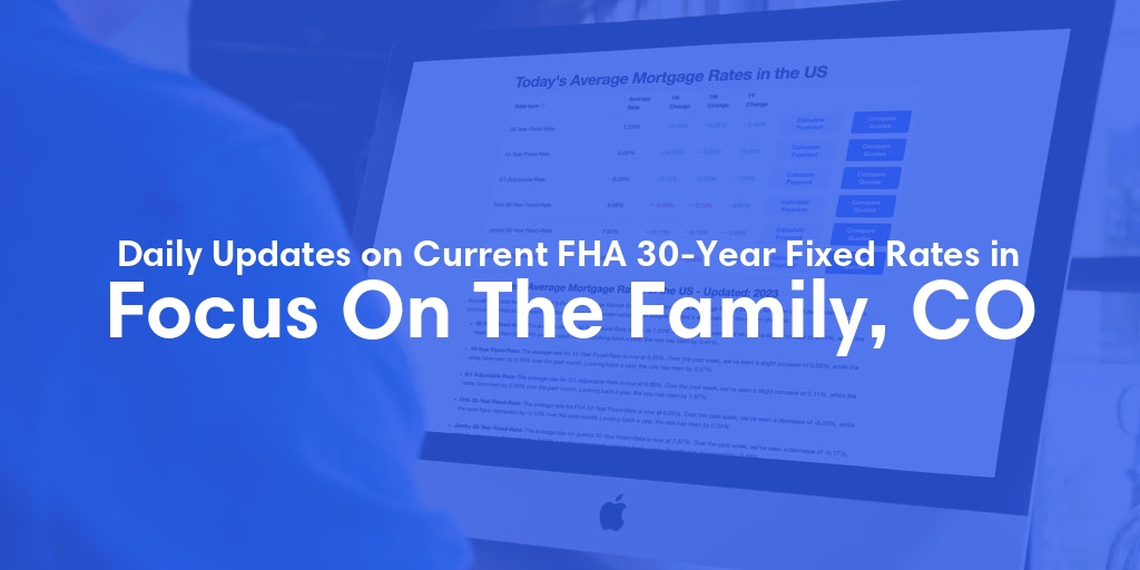The Current Average FHA 30-Year Fixed Mortgage Rates in Focus On The Family, CO - Updated: Tue, May 21, 2024