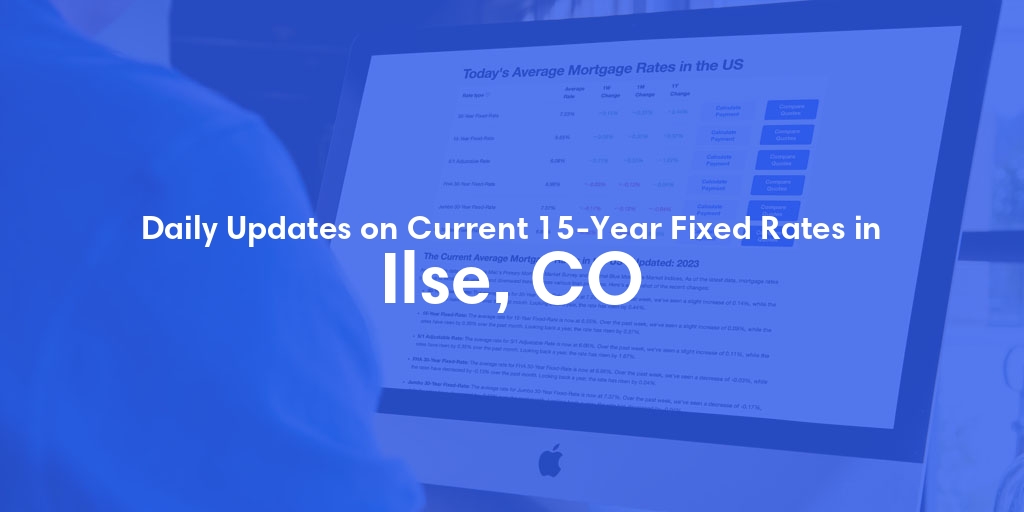 The Current Average 15-Year Fixed Mortgage Rates in Ilse, CO - Updated: Thu, May 23, 2024