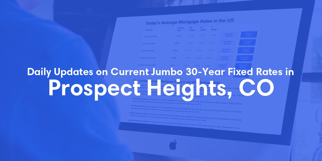 The Current Average Jumbo 30-Year Fixed Mortgage Rates in Prospect Heights, CO - Updated: Sat, May 18, 2024