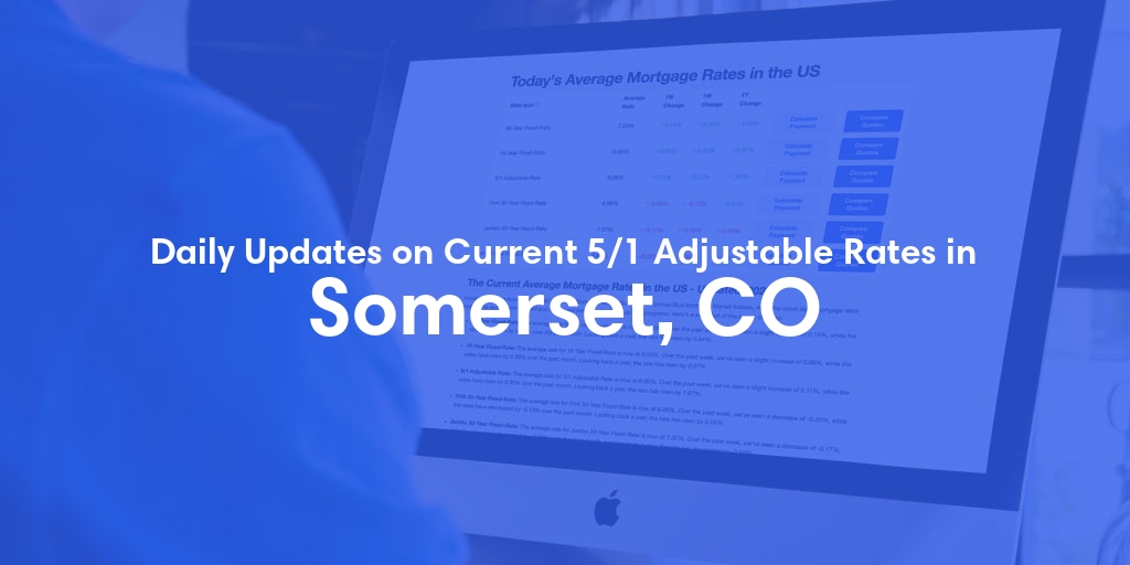 The Current Average 5/1 Adjustable Mortgage Rates in Somerset, CO - Updated: Fri, May 17, 2024