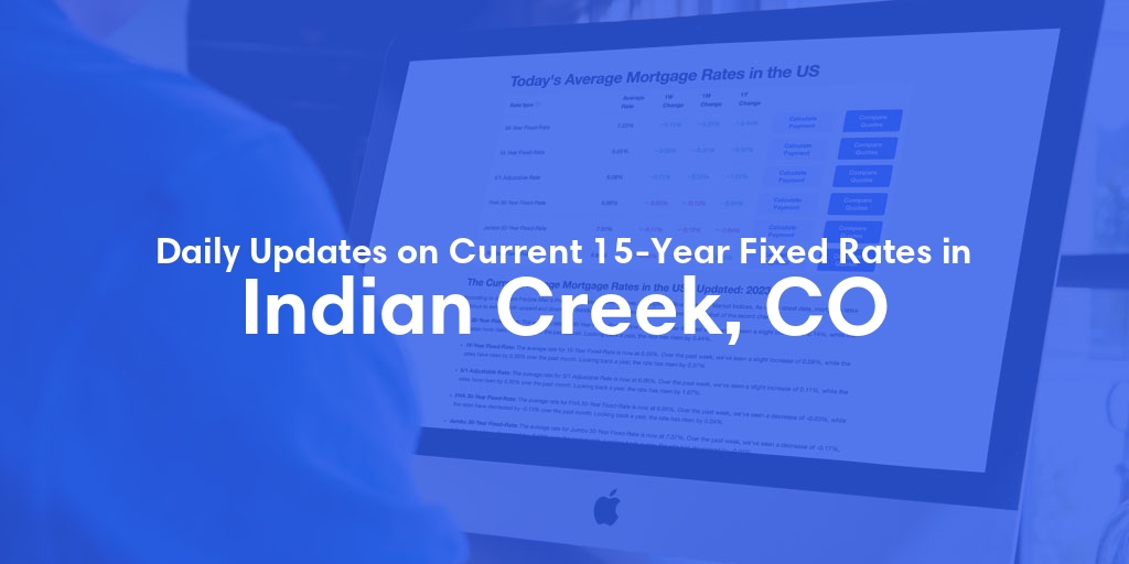 The Current Average 15-Year Fixed Mortgage Rates in Indian Creek, CO - Updated: Sun, May 19, 2024