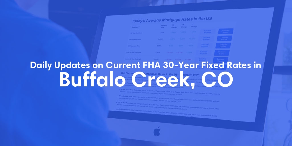 The Current Average FHA 30-Year Fixed Mortgage Rates in Buffalo Creek, CO - Updated: Sun, May 19, 2024