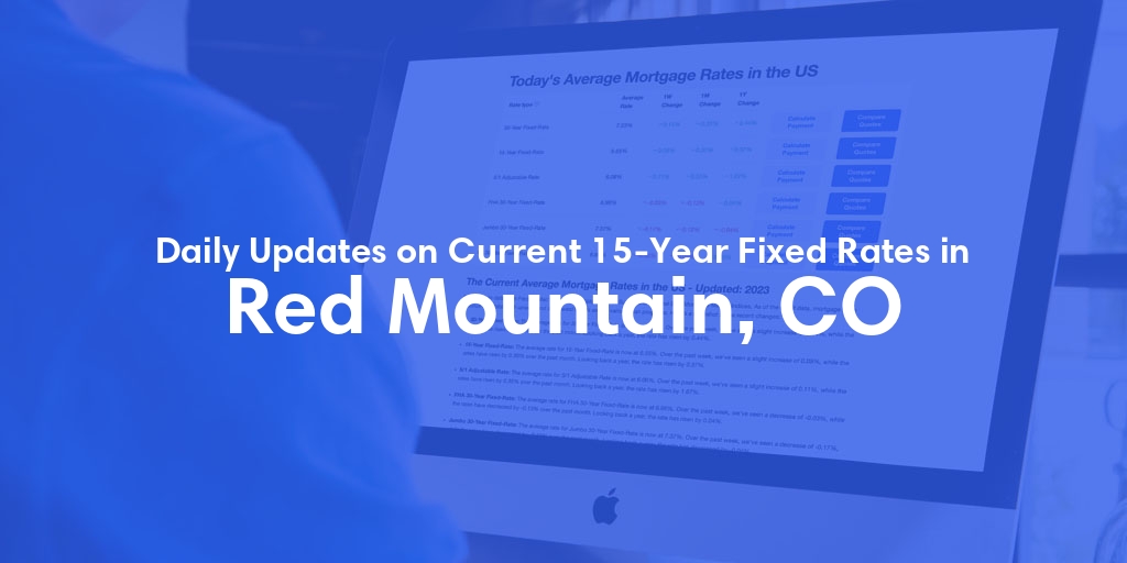 The Current Average 15-Year Fixed Mortgage Rates in Red Mountain, CO - Updated: Sun, May 12, 2024