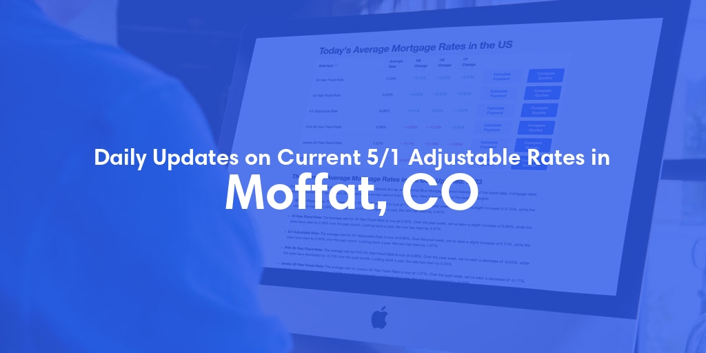 The Current Average 5/1 Adjustable Mortgage Rates in Moffat, CO - Updated: Sat, May 18, 2024
