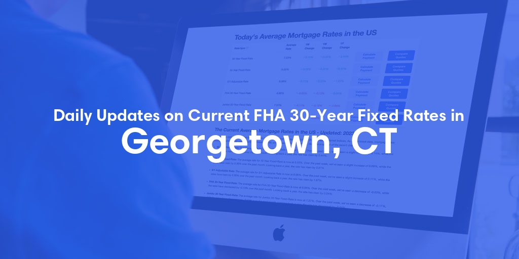 The Current Average FHA 30-Year Fixed Mortgage Rates in Georgetown, CT - Updated: Fri, May 17, 2024