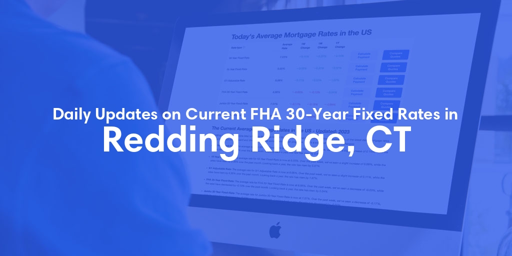 The Current Average FHA 30-Year Fixed Mortgage Rates in Redding Ridge, CT - Updated: Thu, May 16, 2024