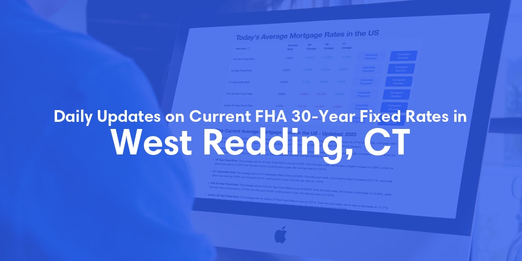 The Current Average FHA 30-Year Fixed Mortgage Rates in West Redding, CT - Updated: Fri, May 17, 2024