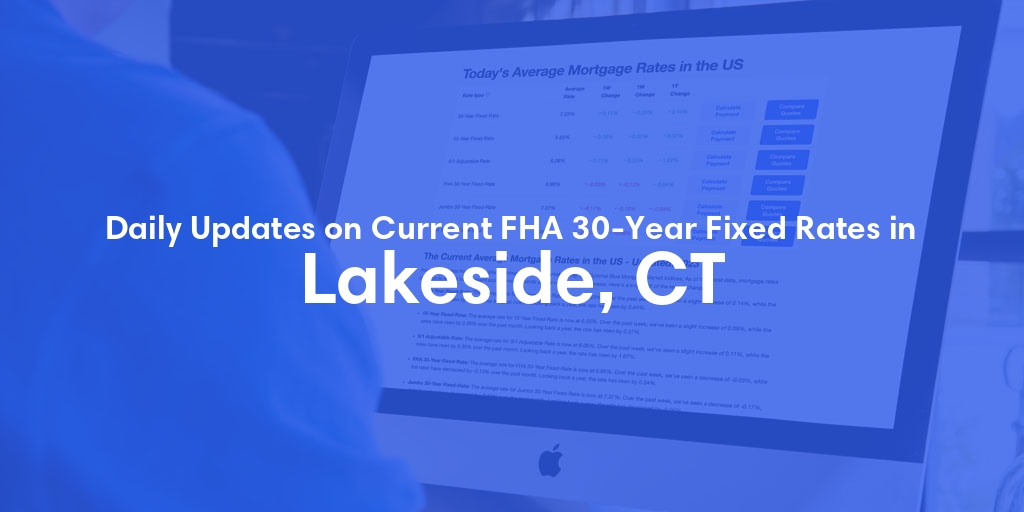 The Current Average FHA 30-Year Fixed Mortgage Rates in Lakeside, CT - Updated: Wed, May 15, 2024