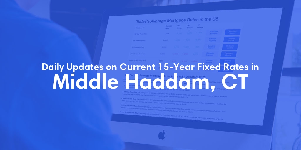 The Current Average 15-Year Fixed Mortgage Rates in Middle Haddam, CT - Updated: Thu, May 16, 2024
