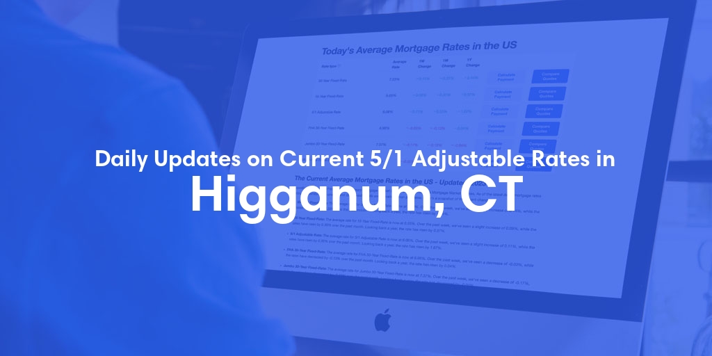 The Current Average 5/1 Adjustable Mortgage Rates in Higganum, CT - Updated: Thu, May 16, 2024