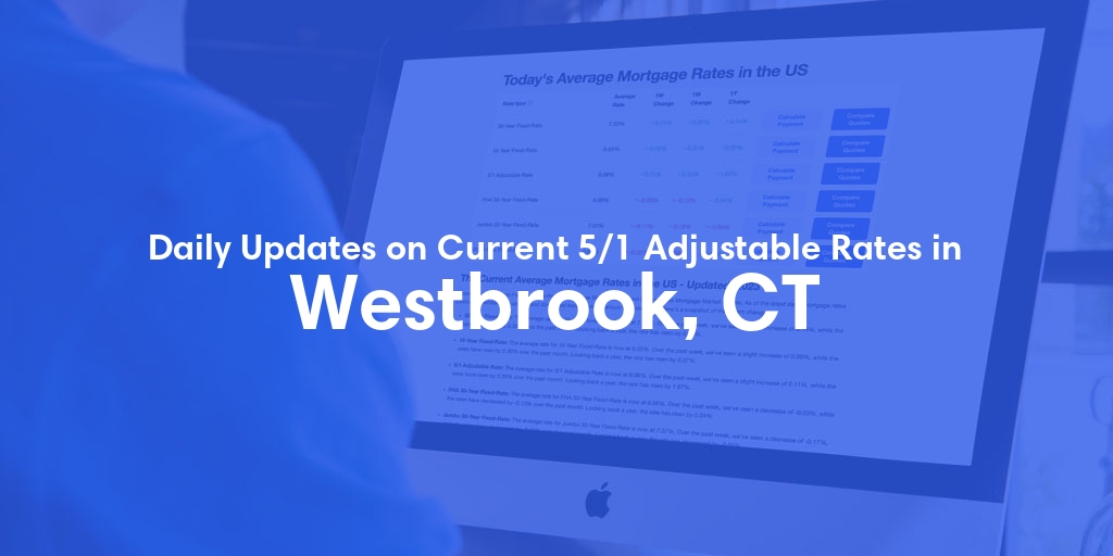 The Current Average 5/1 Adjustable Mortgage Rates in Westbrook, CT - Updated: Thu, May 16, 2024