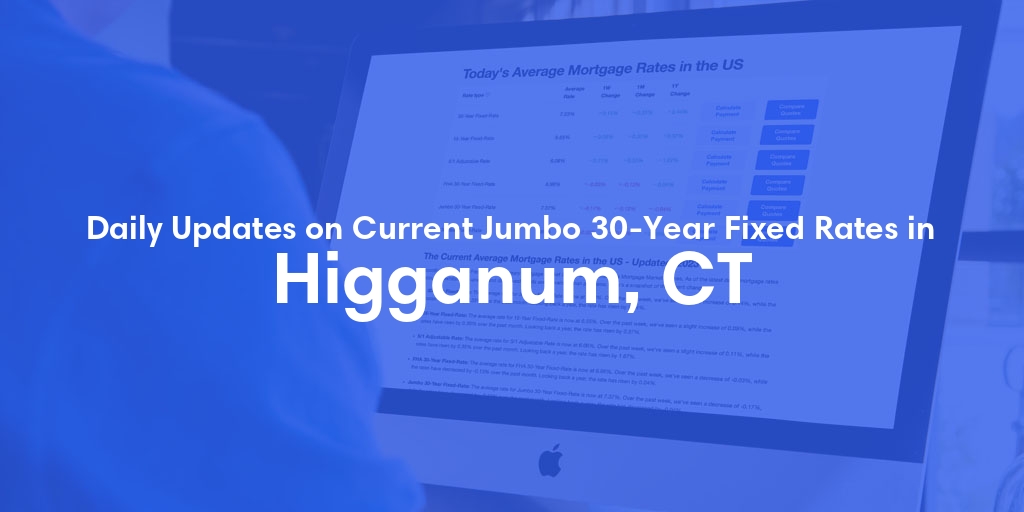 The Current Average Jumbo 30-Year Fixed Mortgage Rates in Higganum, CT - Updated: Thu, May 16, 2024