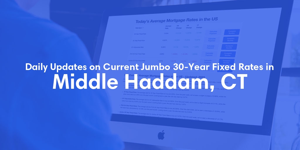 The Current Average Jumbo 30-Year Fixed Mortgage Rates in Middle Haddam, CT - Updated: Thu, May 16, 2024
