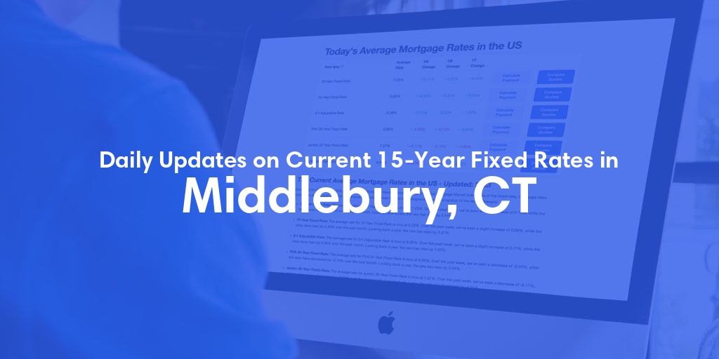 The Current Average 15-Year Fixed Mortgage Rates in Middlebury, CT - Updated: Mon, May 27, 2024