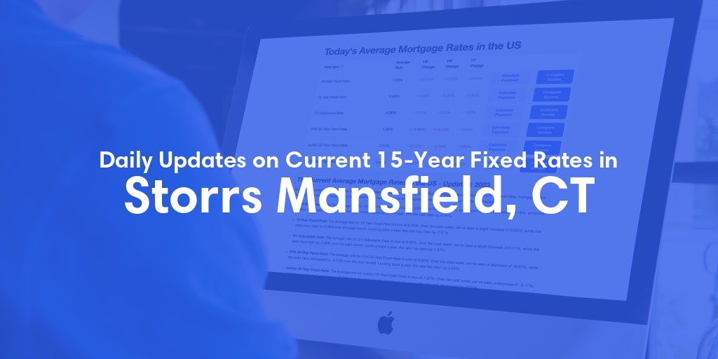 The Current Average 15-Year Fixed Mortgage Rates in Storrs Mansfield, CT - Updated: Sat, May 18, 2024
