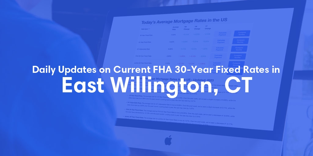 The Current Average FHA 30-Year Fixed Mortgage Rates in East Willington, CT - Updated: Sat, May 18, 2024