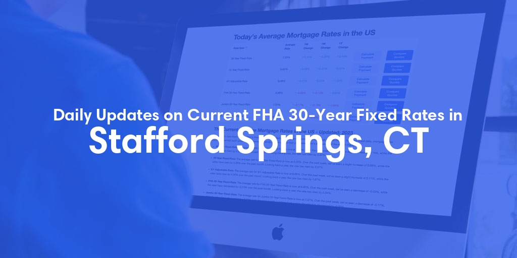The Current Average FHA 30-Year Fixed Mortgage Rates in Stafford Springs, CT - Updated: Fri, May 17, 2024