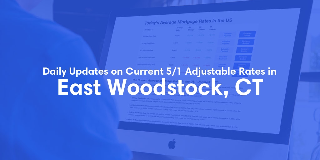 The Current Average 5/1 Adjustable Mortgage Rates in East Woodstock, CT - Updated: Mon, May 13, 2024