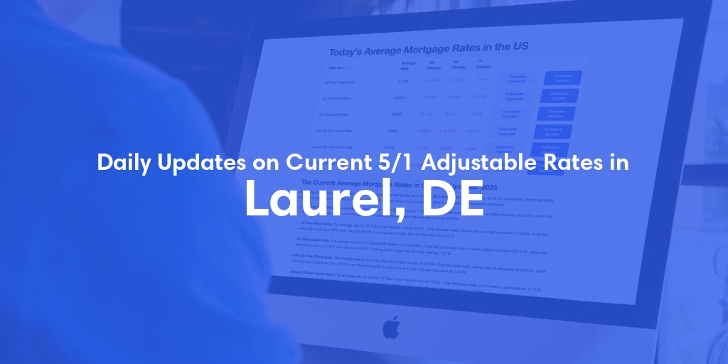 The Current Average 5/1 Adjustable Mortgage Rates in Laurel, DE - Updated: Sat, May 25, 2024