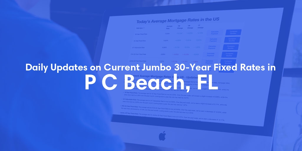 The Current Average Jumbo 30-Year Fixed Mortgage Rates in P C Beach, FL - Updated: Fri, May 17, 2024