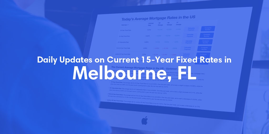The Current Average 15-Year Fixed Mortgage Rates in Melbourne, FL - Updated: Sat, May 18, 2024