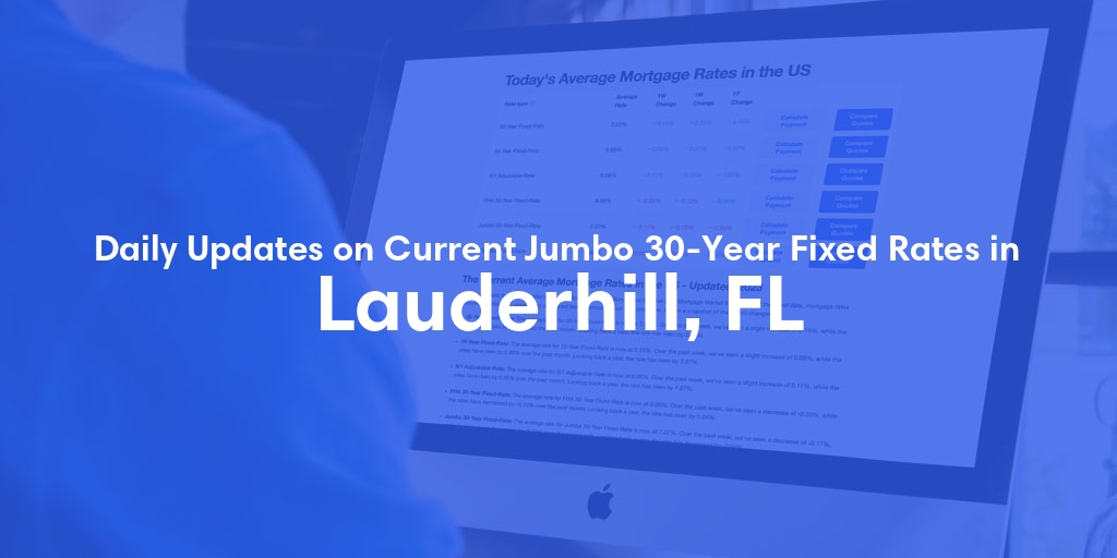 The Current Average Jumbo 30-Year Fixed Mortgage Rates in Lauderhill, FL - Updated: Thu, May 16, 2024