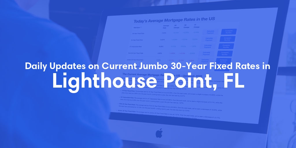 The Current Average Jumbo 30-Year Fixed Mortgage Rates in Lighthouse Point, FL - Updated: Wed, May 15, 2024