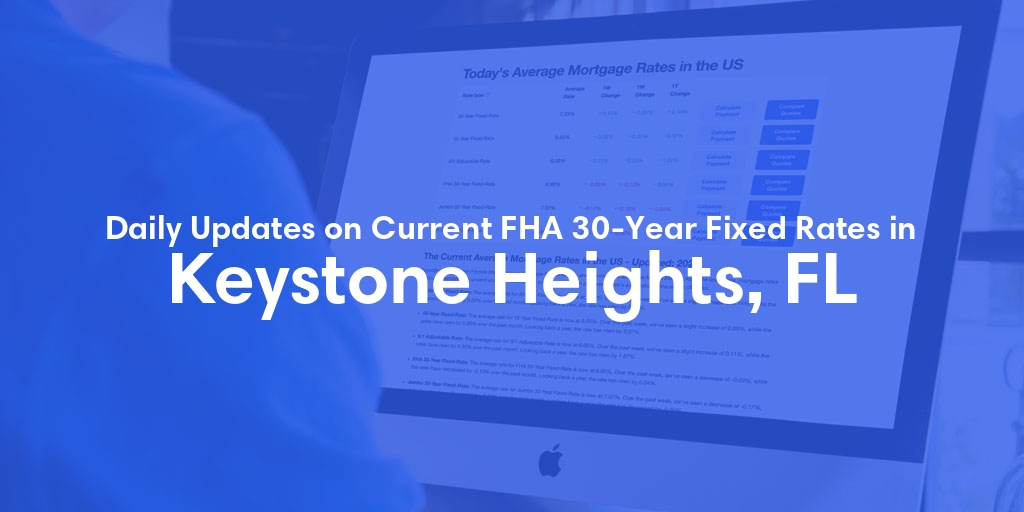 The Current Average FHA 30-Year Fixed Mortgage Rates in Keystone Heights, FL - Updated: Sun, May 19, 2024