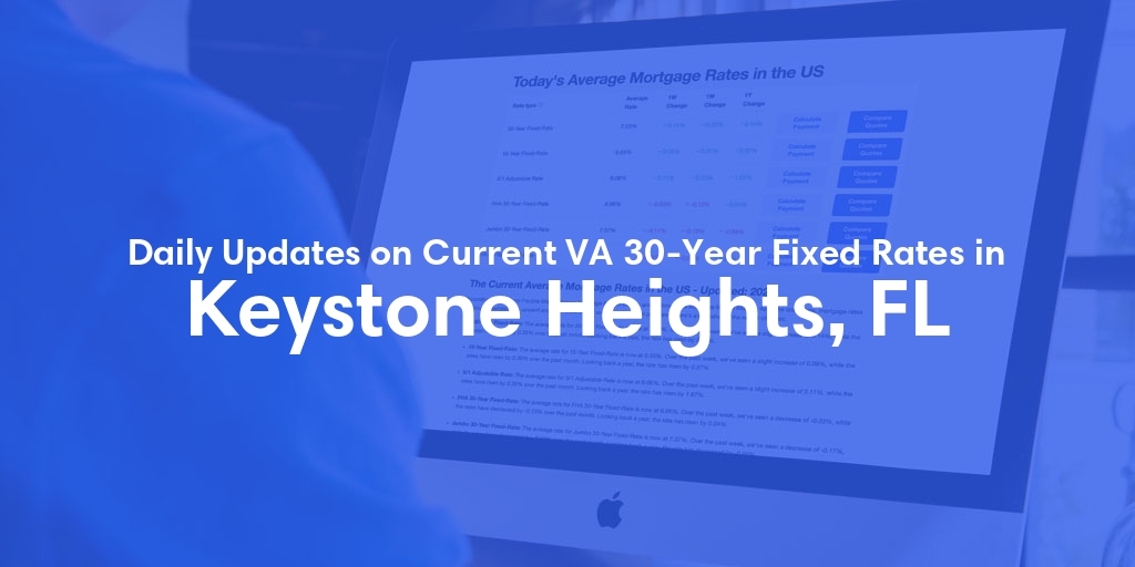 The Current Average VA 30-Year Fixed Mortgage Rates in Keystone Heights, FL - Updated: Sun, May 5, 2024