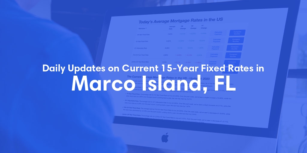 The Current Average 15-Year Fixed Mortgage Rates in Marco Island, FL - Updated: Sat, May 11, 2024