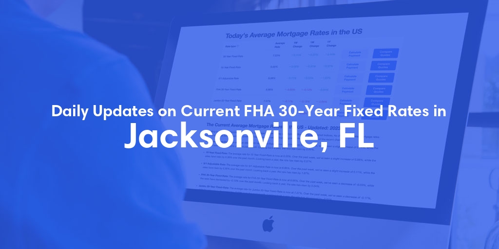 The Current Average FHA 30-Year Fixed Mortgage Rates in Jacksonville, FL - Updated: Sun, May 12, 2024