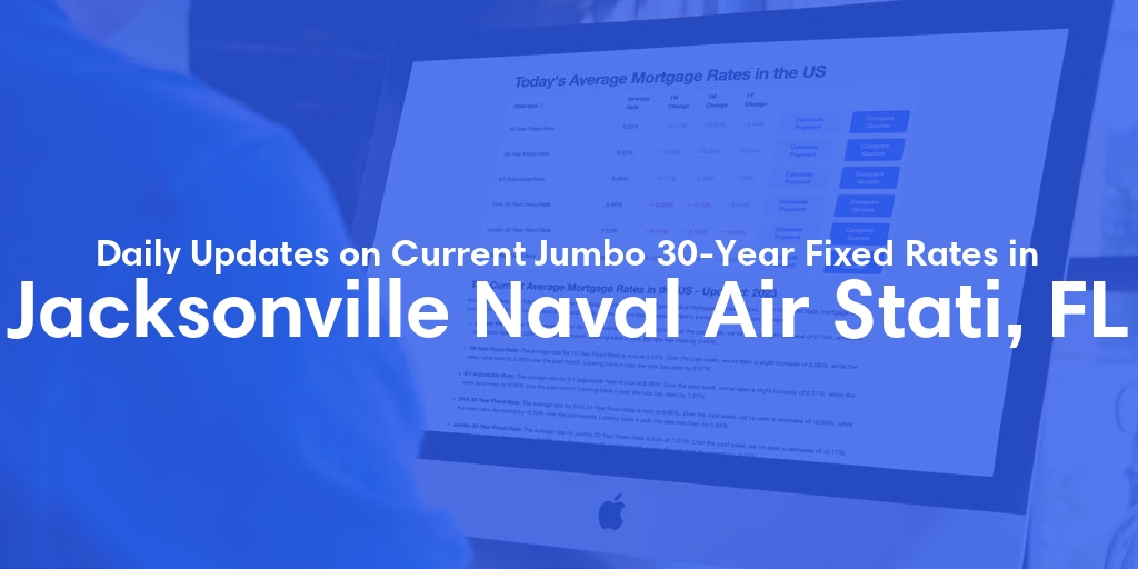 The Current Average Jumbo 30-Year Fixed Mortgage Rates in Jacksonville Naval Air Stati, FL - Updated: Sat, May 11, 2024