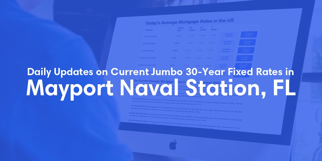 The Current Average Jumbo 30-Year Fixed Mortgage Rates in Mayport Naval Station, FL - Updated: Thu, May 9, 2024