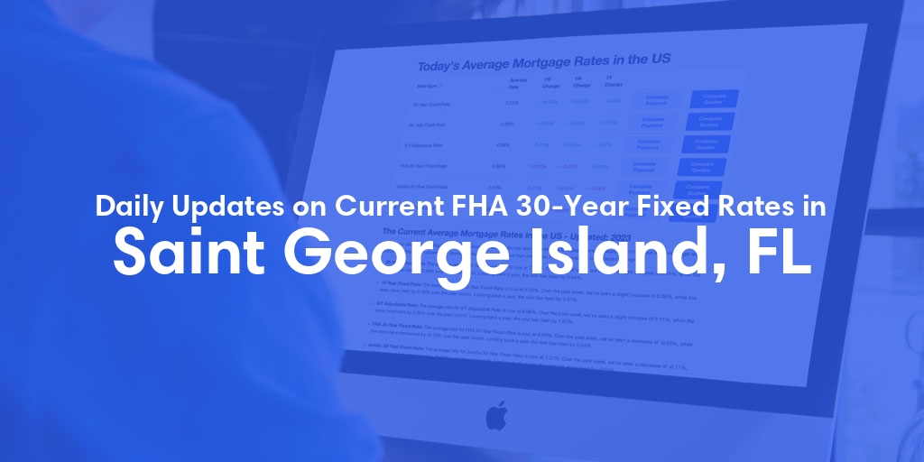 The Current Average FHA 30-Year Fixed Mortgage Rates in Saint George Island, FL - Updated: Sun, May 19, 2024