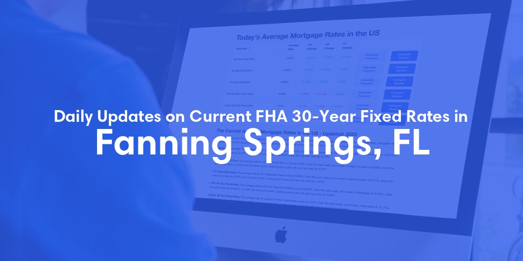 The Current Average FHA 30-Year Fixed Mortgage Rates in Fanning Springs, FL - Updated: Tue, May 14, 2024