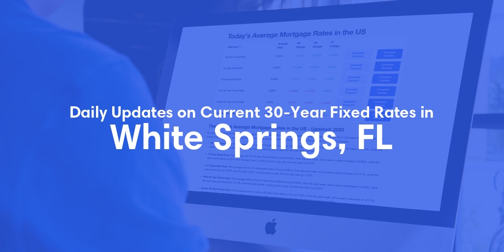 The Current Average 30-Year Fixed Mortgage Rates in White Springs, FL - Updated: Sun, May 19, 2024
