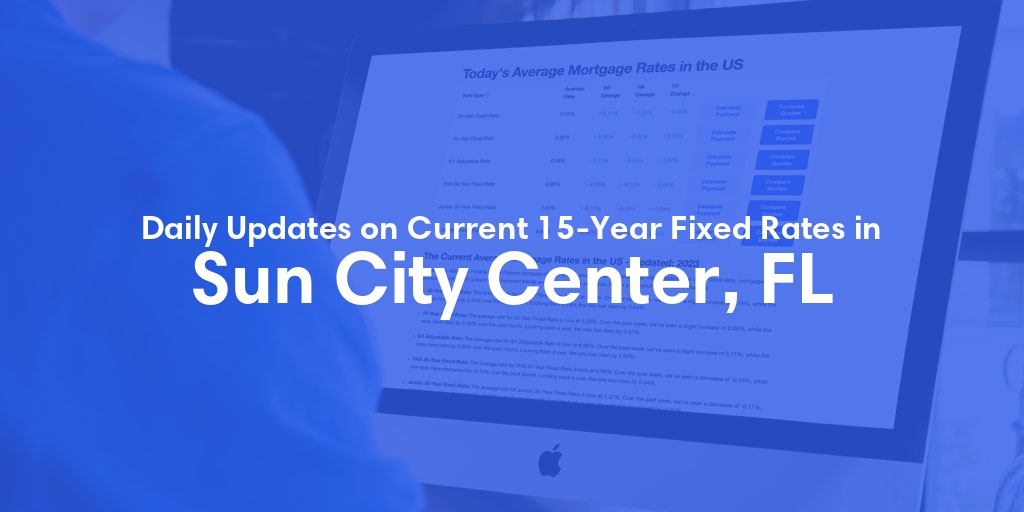 The Current Average 15-Year Fixed Mortgage Rates in Sun City Center, FL - Updated: Thu, May 9, 2024