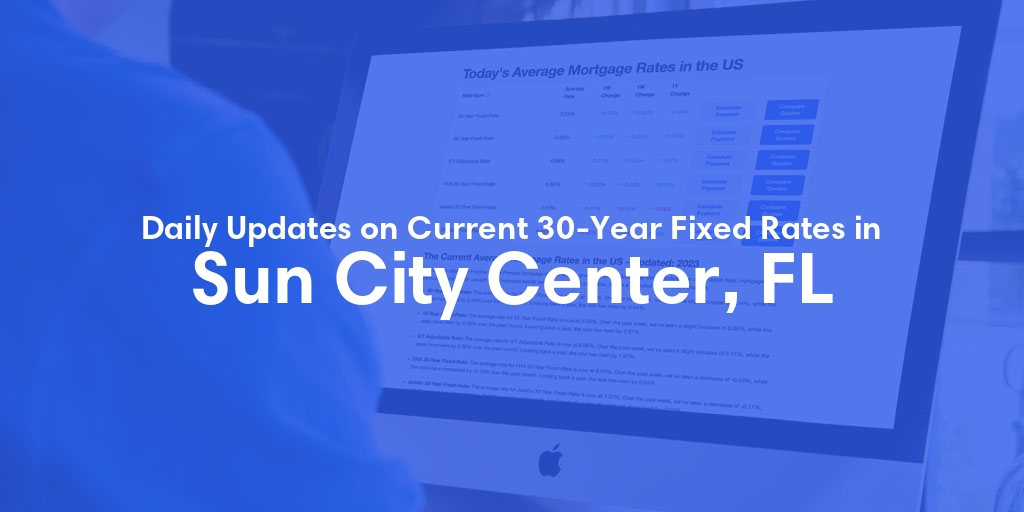 The Current Average 30-Year Fixed Mortgage Rates in Sun City Center, FL - Updated: Thu, May 9, 2024