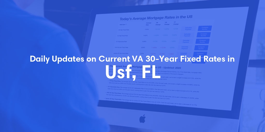 The Current Average VA 30-Year Fixed Mortgage Rates in Usf, FL - Updated: Fri, May 3, 2024