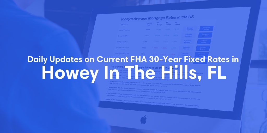 The Current Average FHA 30-Year Fixed Mortgage Rates in Howey In The Hills, FL - Updated: Wed, May 22, 2024