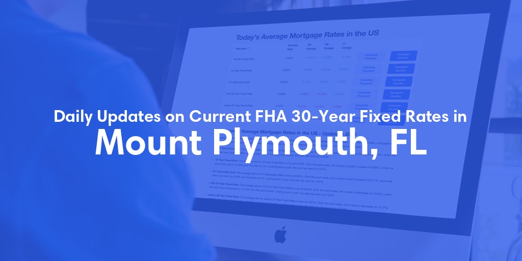 The Current Average FHA 30-Year Fixed Mortgage Rates in Mount Plymouth, FL - Updated: Fri, May 17, 2024