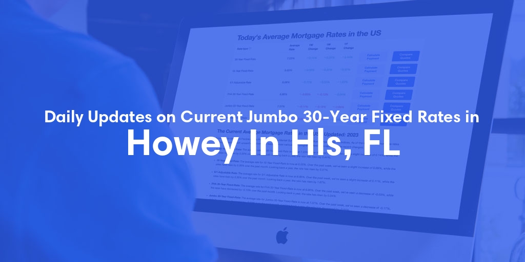 The Current Average Jumbo 30-Year Fixed Mortgage Rates in Howey In Hls, FL - Updated: Sat, May 18, 2024