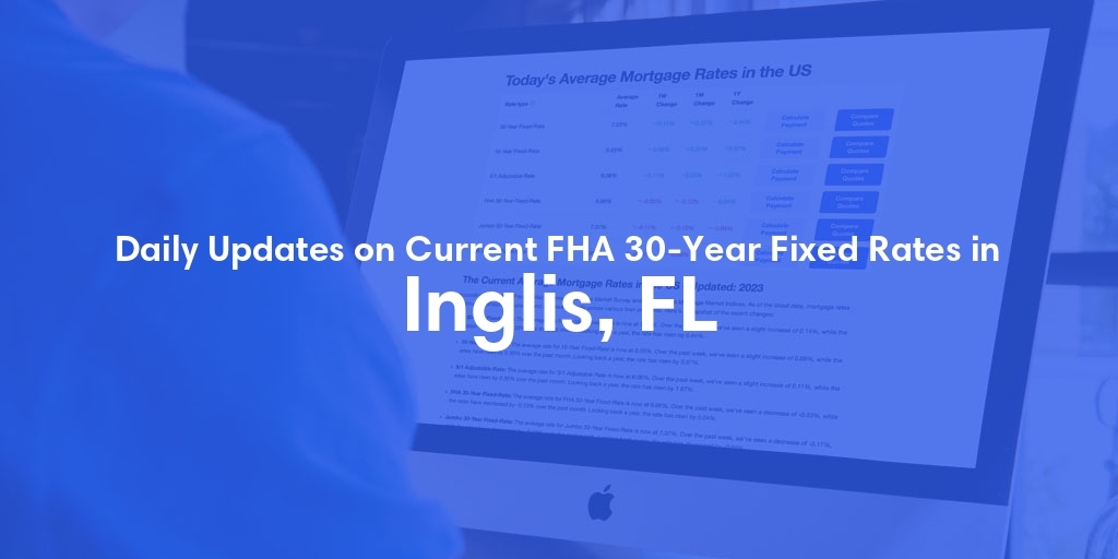 The Current Average FHA 30-Year Fixed Mortgage Rates in Inglis, FL - Updated: Tue, May 21, 2024
