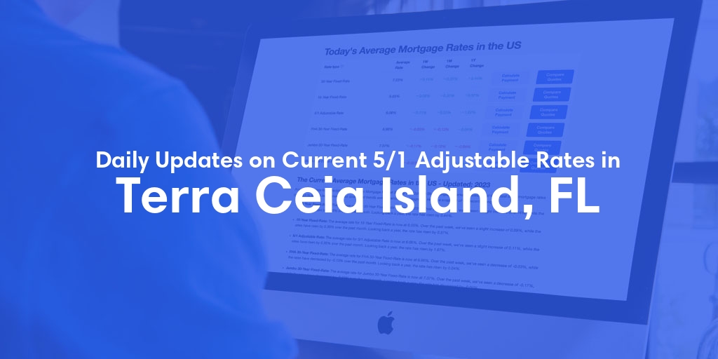 The Current Average 5/1 Adjustable Mortgage Rates in Terra Ceia Island, FL - Updated: Fri, May 24, 2024