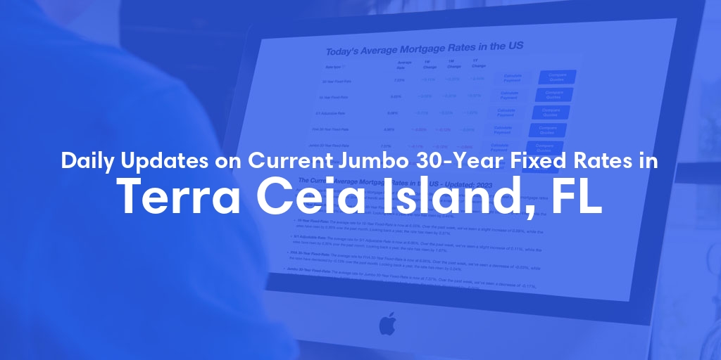 The Current Average Jumbo 30-Year Fixed Mortgage Rates in Terra Ceia Island, FL - Updated: Sat, May 18, 2024