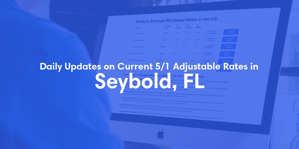 The Current Average 5/1 Adjustable Mortgage Rates in Seybold, FL - Updated: Mon, May 13, 2024
