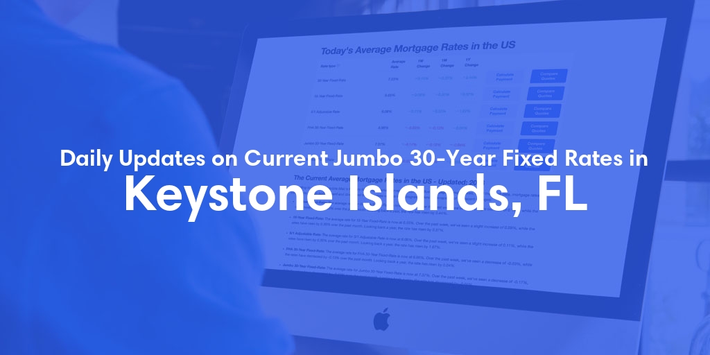 The Current Average Jumbo 30-Year Fixed Mortgage Rates in Keystone Islands, FL - Updated: Tue, May 14, 2024
