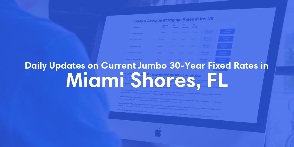 The Current Average Jumbo 30-Year Fixed Mortgage Rates in Miami Shores, FL - Updated: Wed, May 15, 2024
